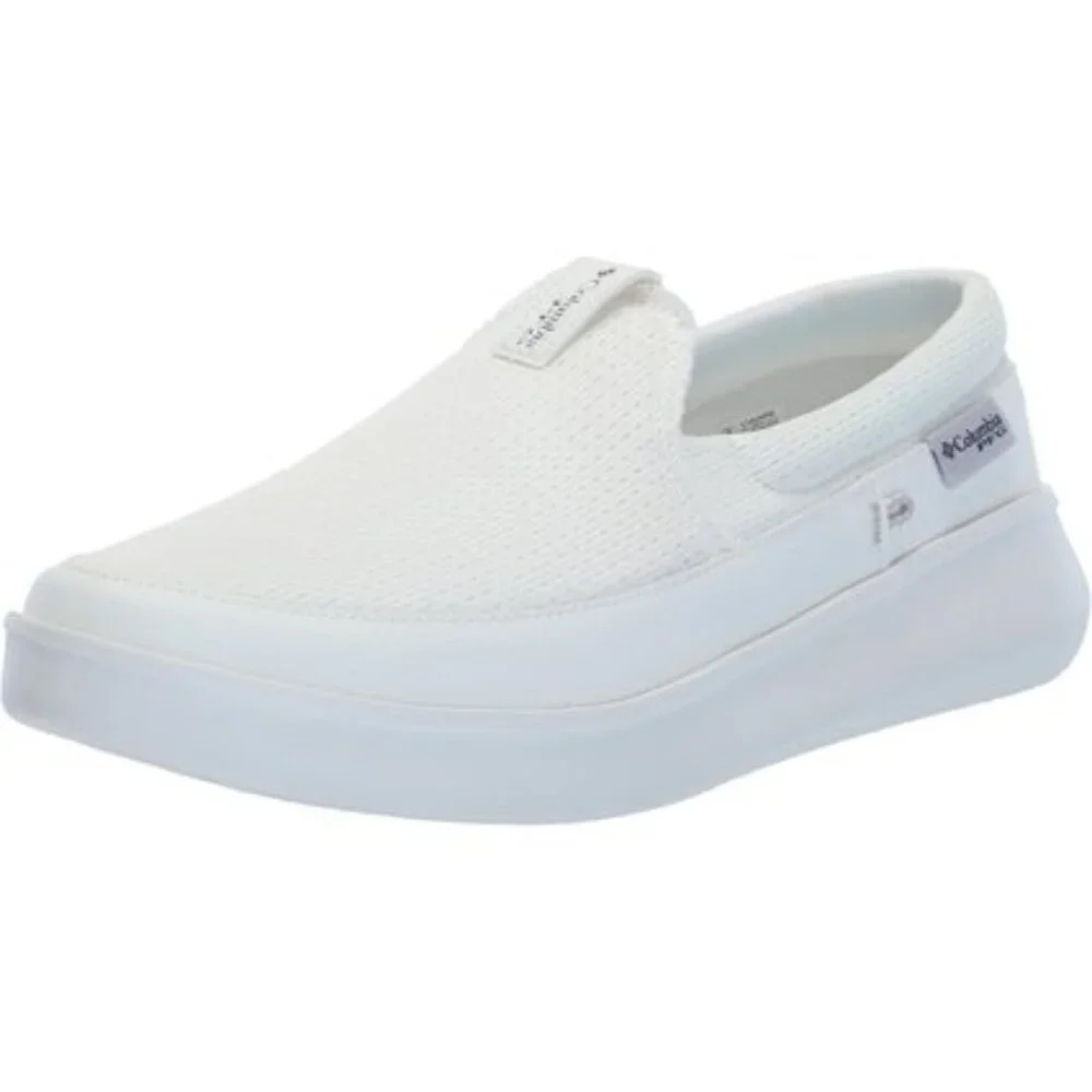 NIB Columbia Women’s Boatside Breathe PFG Slip-On Sea Salt/Cloud Grey, Size 8W